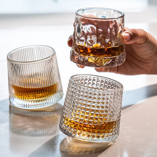 Aurora Whiskey Rotator Glass Set