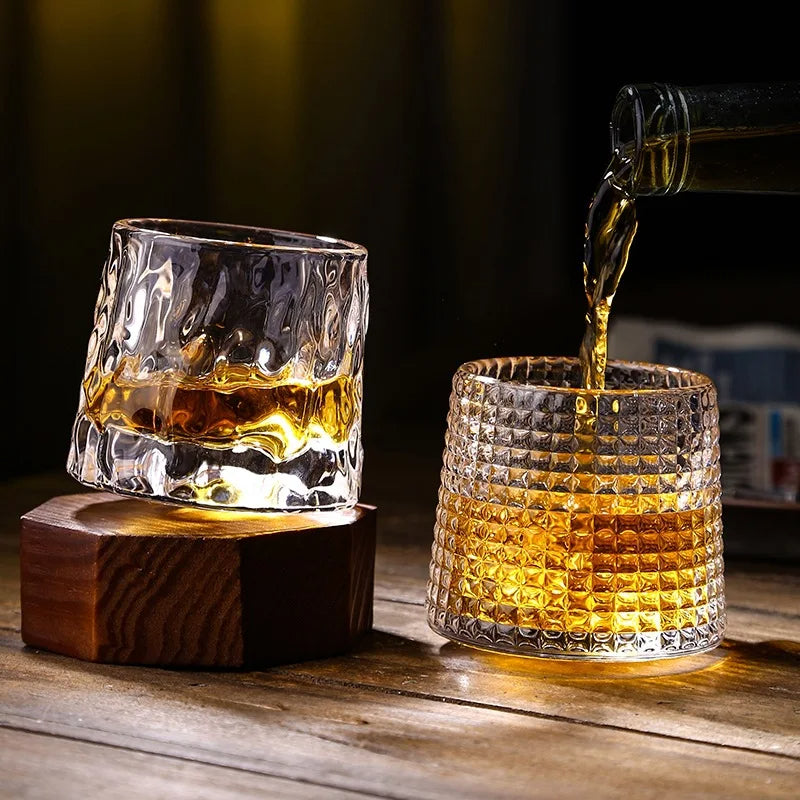 Aurora Whiskey Rotator Glass Set