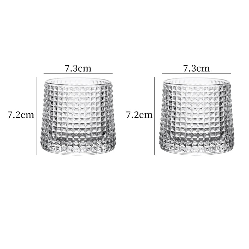 Aurora Whiskey Rotator Glass Set
