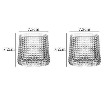 Aurora Whiskey Rotator Glass Set