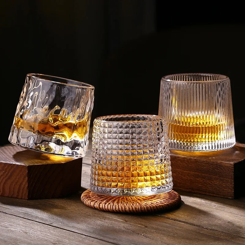 Aurora Whiskey Rotator Glass Set