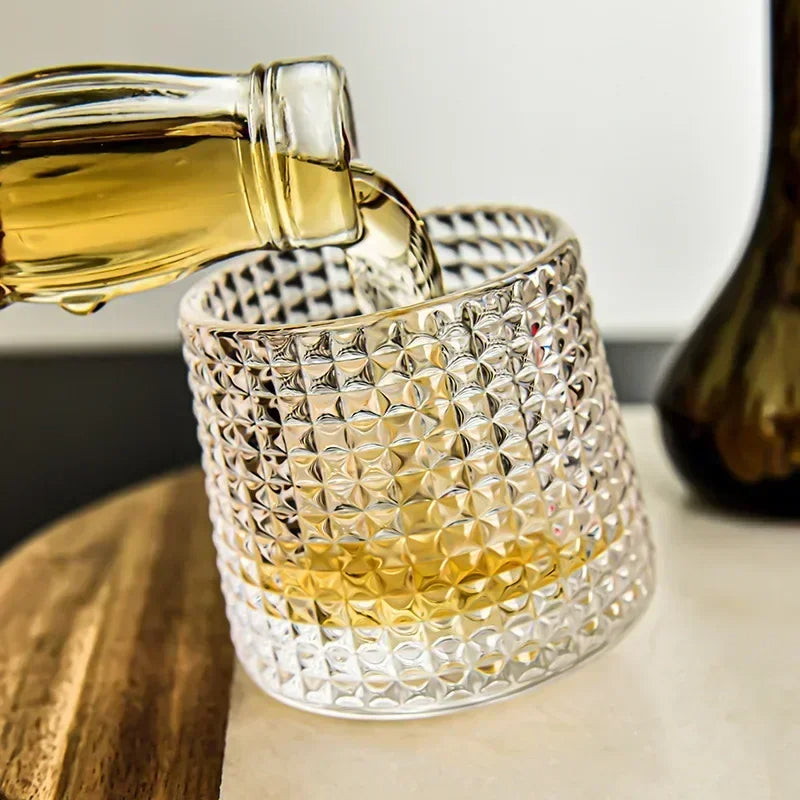 Aurora Whiskey Rotator Glass Set