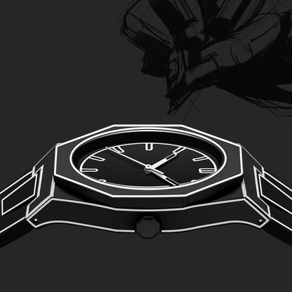 Noir Sketchy Watch