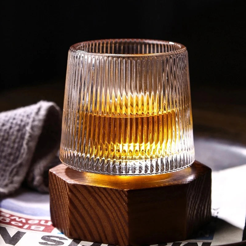 Aurora Whiskey Rotator Glass Set