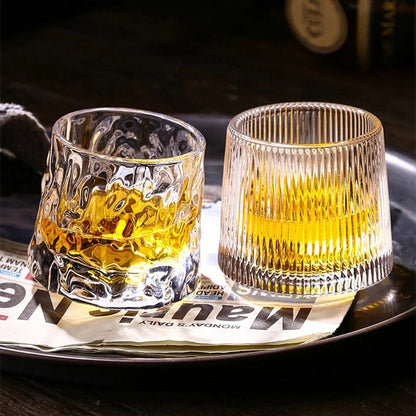 Aurora Whiskey Rotator Glass Set