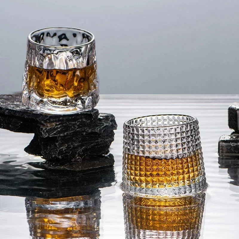 Aurora Whiskey Rotator Glass Set