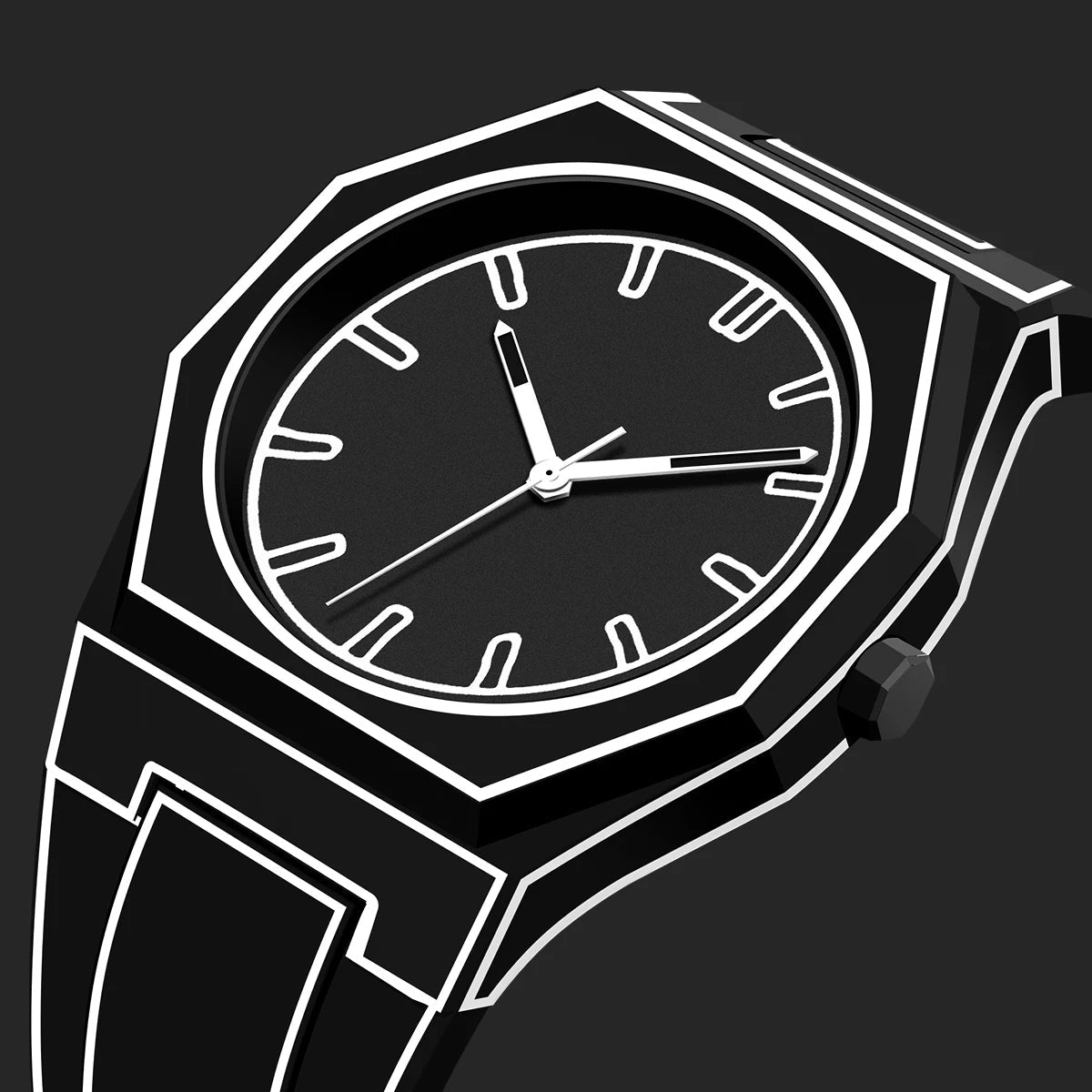 Noir Sketchy Watch