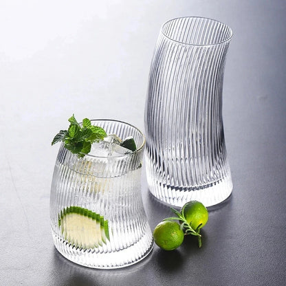 Eclipse Wave Crystal Glass Set