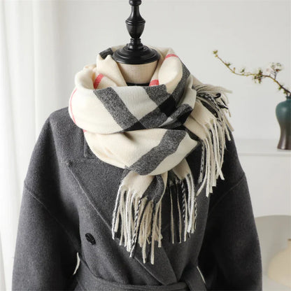 Mayfair Plaid Cashmere Wrap