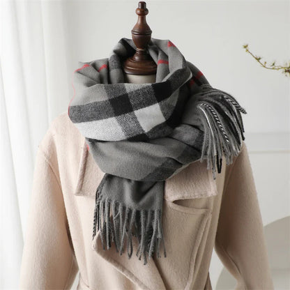 Mayfair Plaid Cashmere Wrap