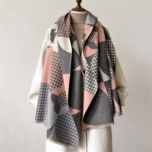 Aria Patchwork Cashmere Scarf