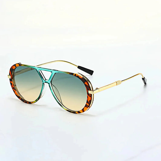 St. Tropez Gradient Aviator Sunglasses