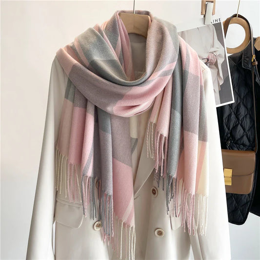 Parisian Blush Cashmere Shawl