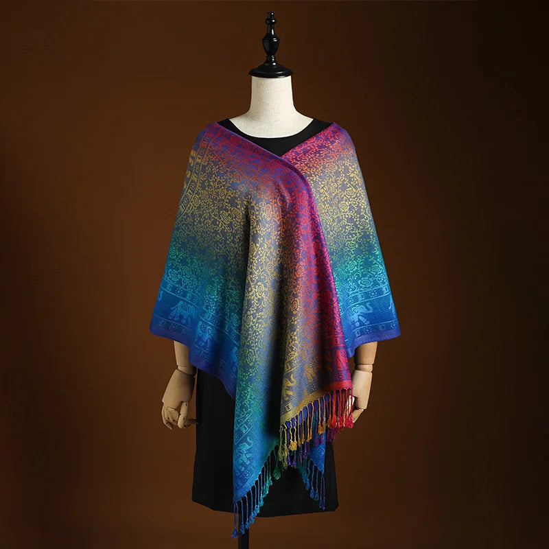 Saffron Sunset Cashmere Wrap