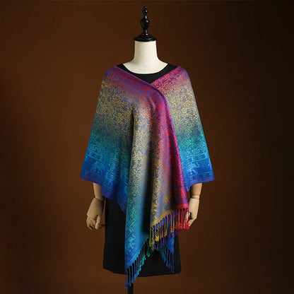 Saffron Sunset Cashmere Wrap