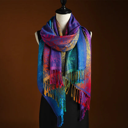 Saffron Sunset Cashmere Wrap
