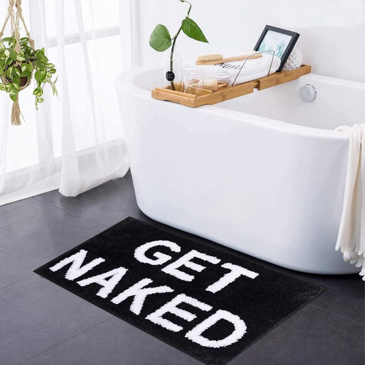 Get Naked Bath Mat – Soft Tufted Bathroom Rug
