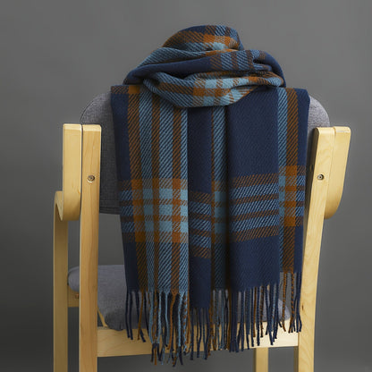 Camden Tweed Check Cashmere Scarf