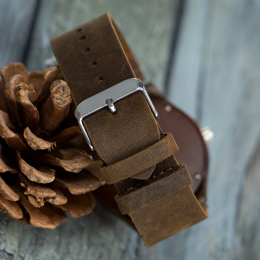 OakCraft Minimalist Wooden Timepiece