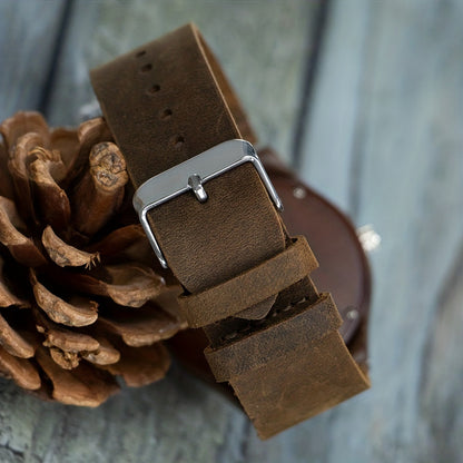OakCraft Minimalist Wooden Timepiece